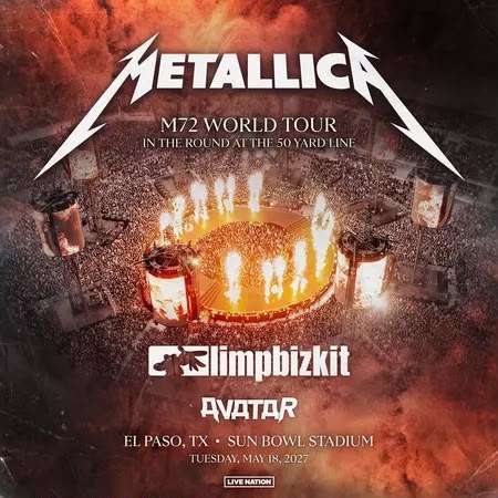 Metallica. Próximo concierto en El Paso, Texas