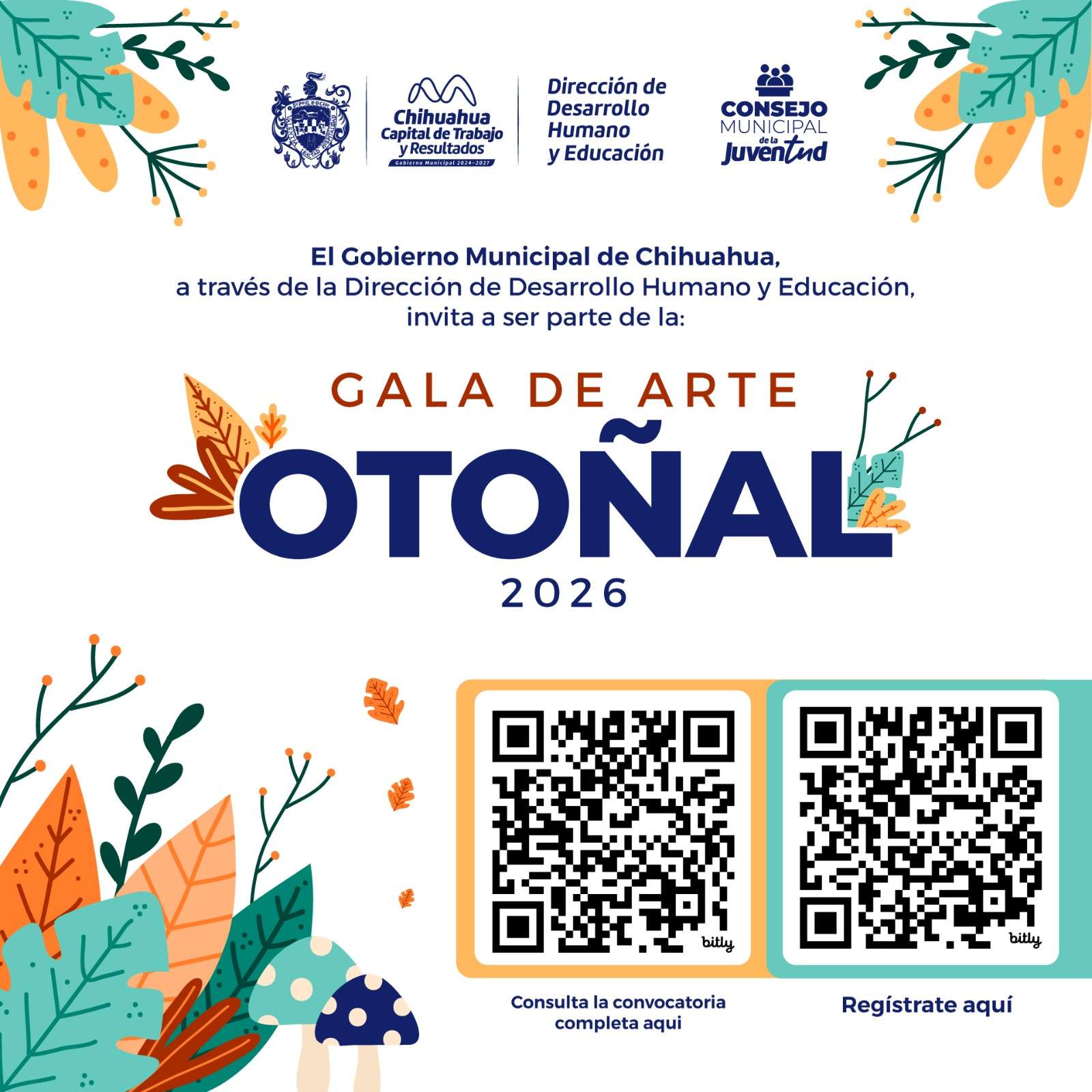 Convocan a participar en la Gala de Arte Otoñal 2026
