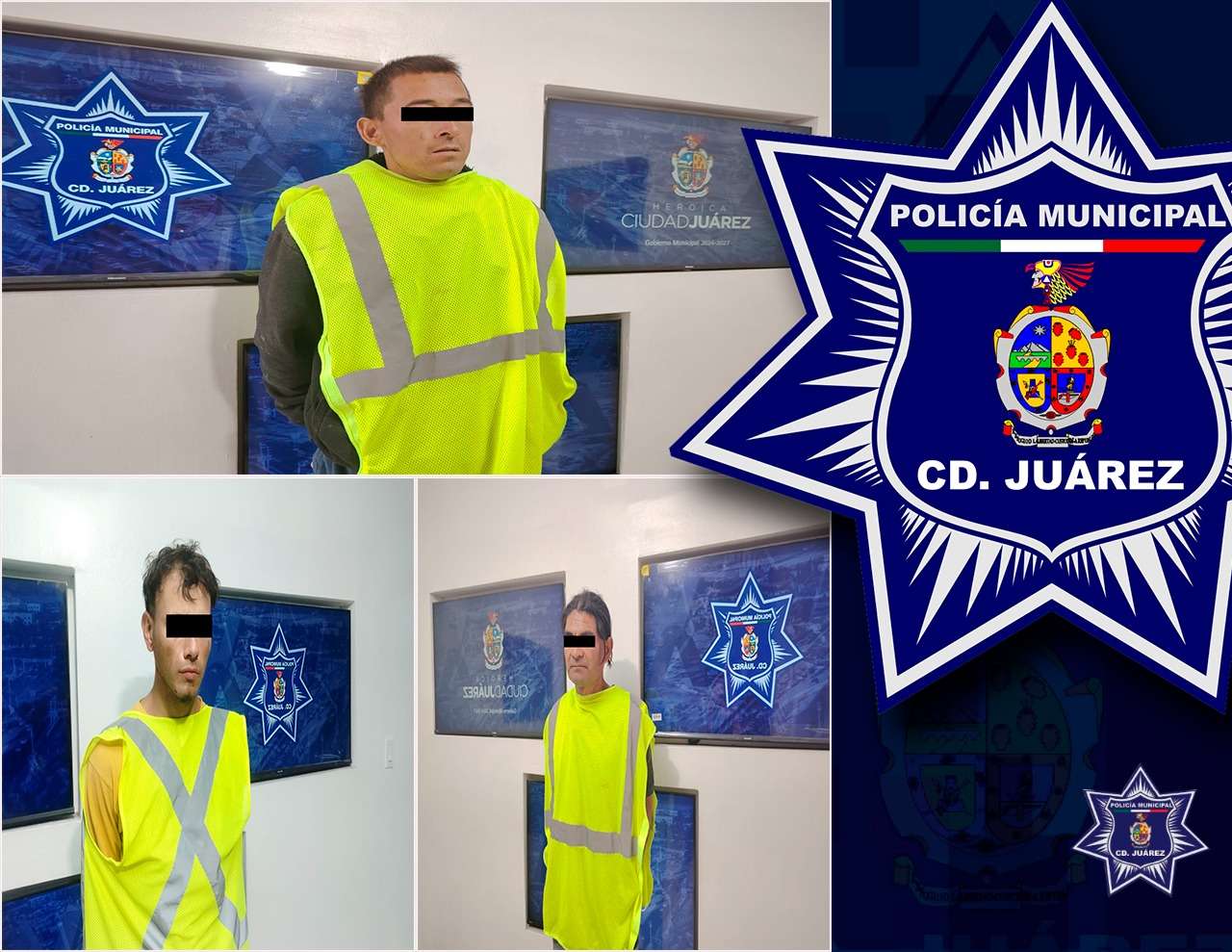 Detienen a tres prófugos de la justicia 